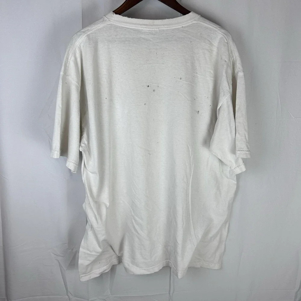 Vintage Nike Athletics T Shirt Logo Size XL‎ Made USA *Thrashed